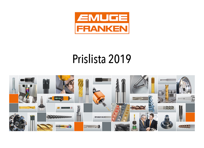 EMUGE-FRANKEN – Prislista för 2019